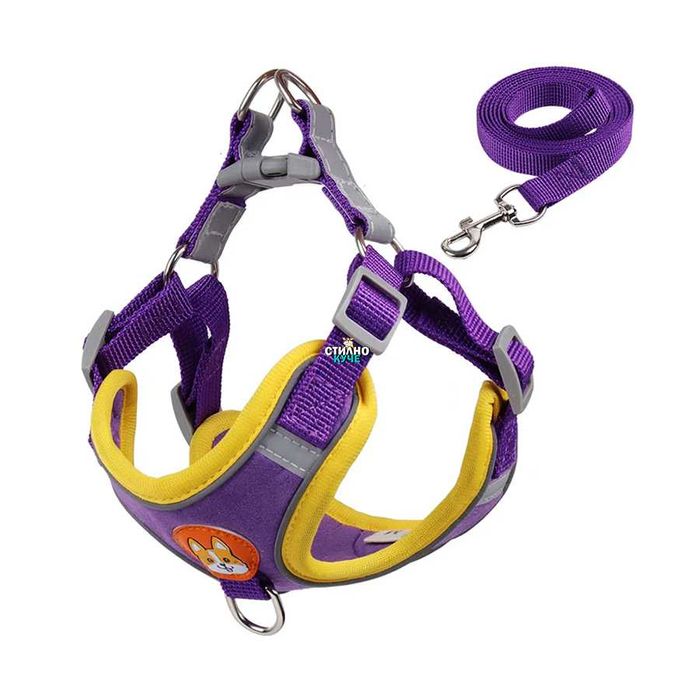 Светлоотразителен нагръдник с повод Светлоотразителни нагръдници