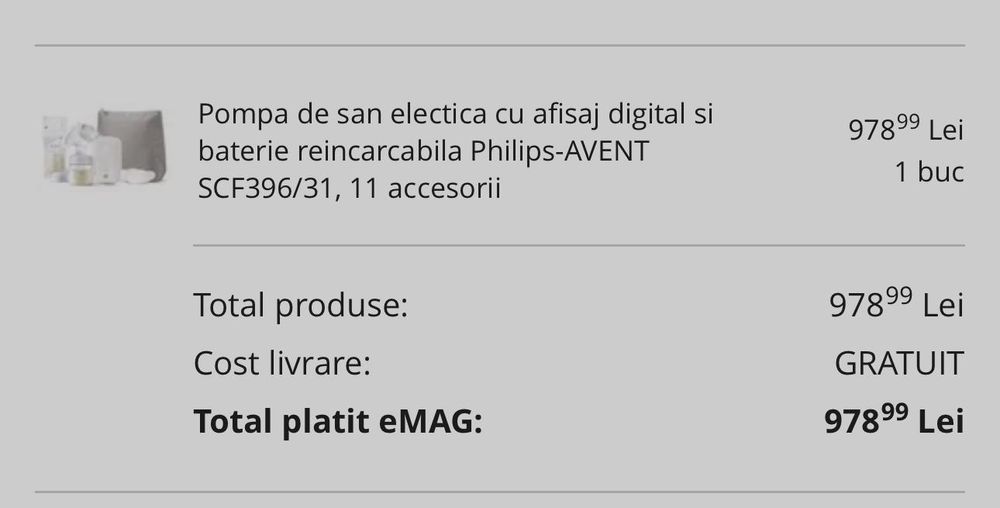 Pompa electrica san Philips Avent
