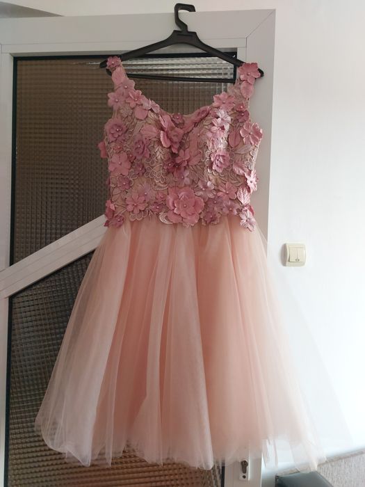 Rochiță mini cu tul roz