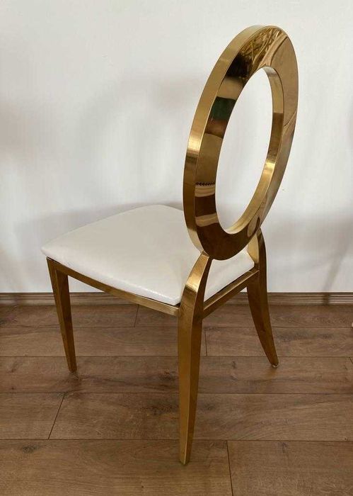 Scaune aurii inox Washington OZ medalion restaurant evenimente