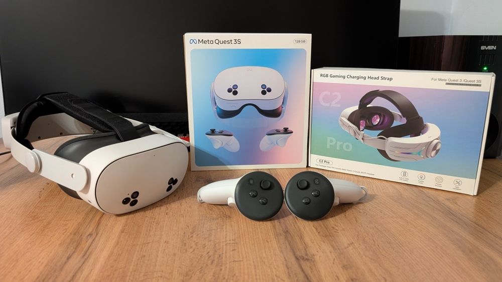 Meta Quest 3s 128gb + крепление для головы