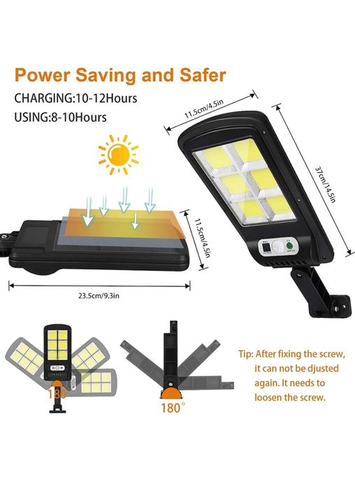 Lampa gradina , lampa Gradina Exterior cu senzor și încărcare solară