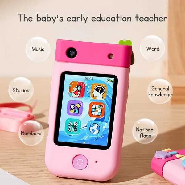 Образователен детски телефон с игри и 180° камера, Smart Phone за деца