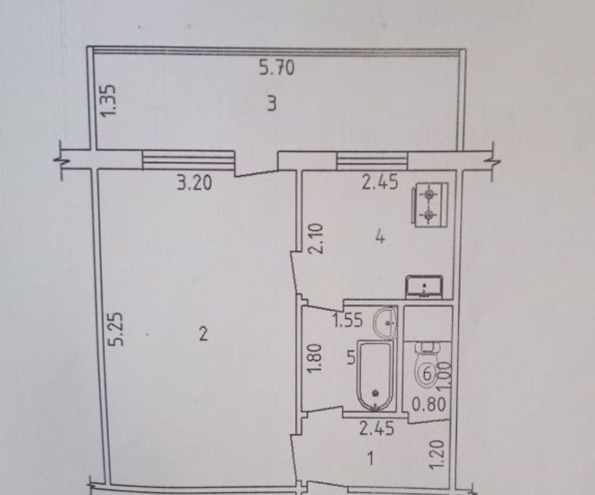Продаётся 1в2/1/4 на м-в ТТЗ 2 . Цветочный базар