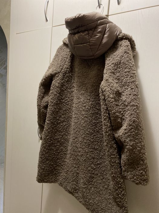 Модрно палто в актуален да сезона цвят кафяв