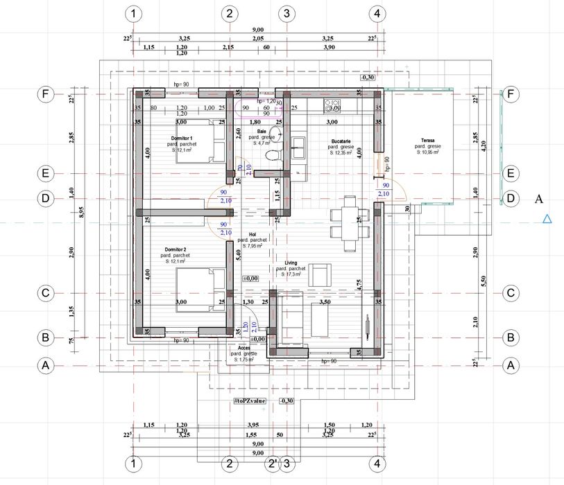 Casa plan Parter,90 mp,HLINCEA,teren 334 mp.