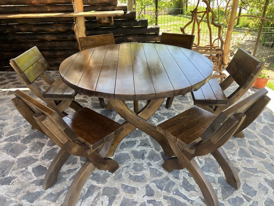 Set Terasa/Gradina Din Lemn Masiv