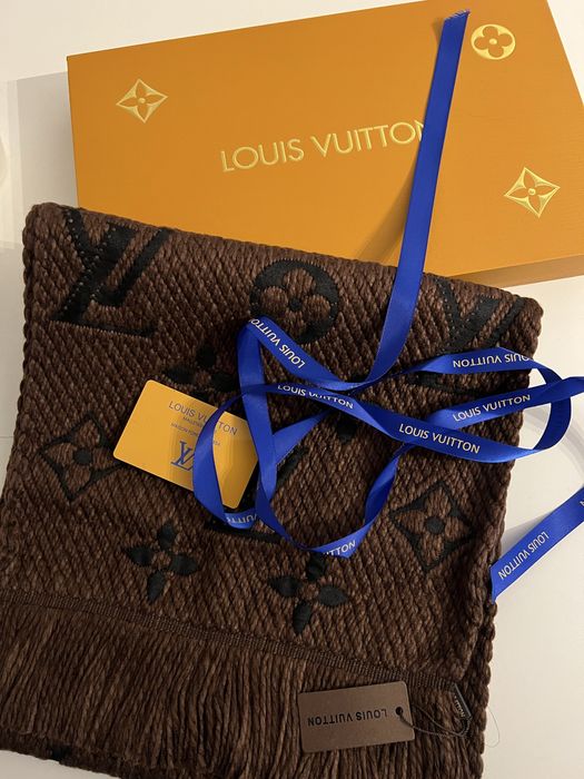 Fular louis vuitton negru si maro