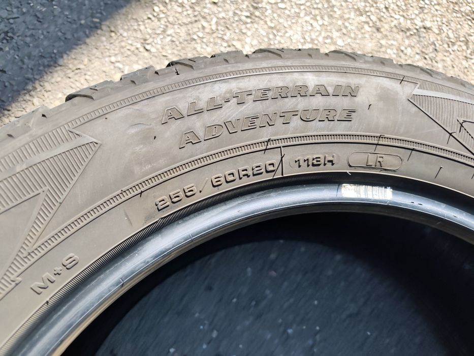 255/60/20" 4бр Good year wrangler all terrain, dot2824,7mm