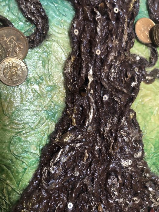 Панно «денежное  дерево» с монетами