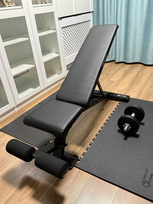 Bancă fitness/culturism pliabilă Corength (Decathlon)
