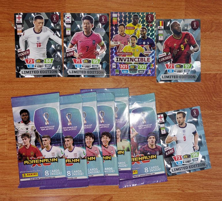 Panini Adrenalyn Limited edition invincible + 6 plicuri sigilate