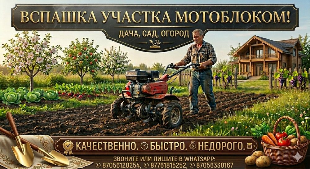 Вспашим дачу, огород