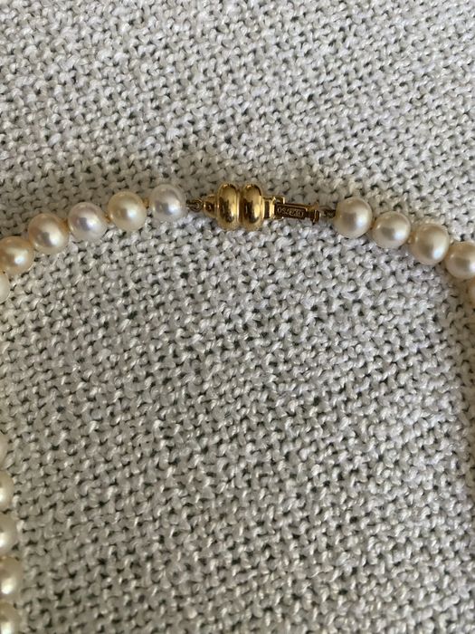 Colier perle cu aur de 18k