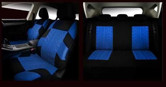 Тапицерия син цвят универсален размер за vw golf polo , dacia sandero