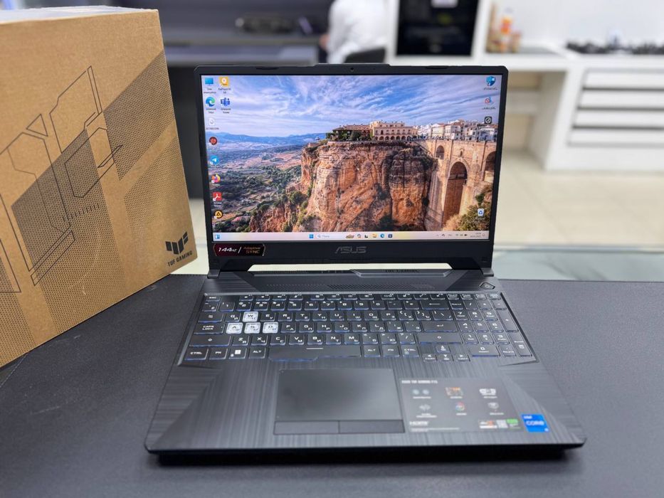 1-yil garantiyali Asus tuf gaming Core-i5 11H Ozu-16 Ssd-512 Rtx-2050