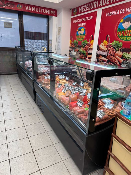Vitrină carne 200 cm 800L R290 răcire ventilată