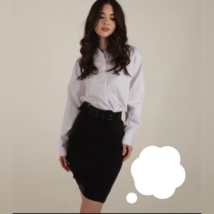 Юбка карандаш черная размер S