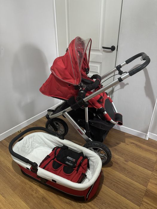 Детская коляска 2 в 1 (люлька + прогулочный блок)