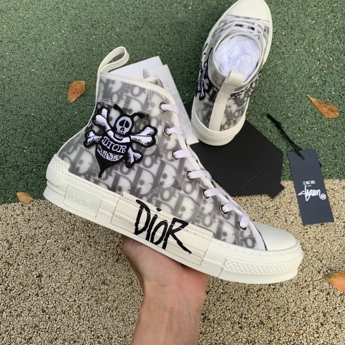 Dior And Shawn B23 High Top Bee Embroidery