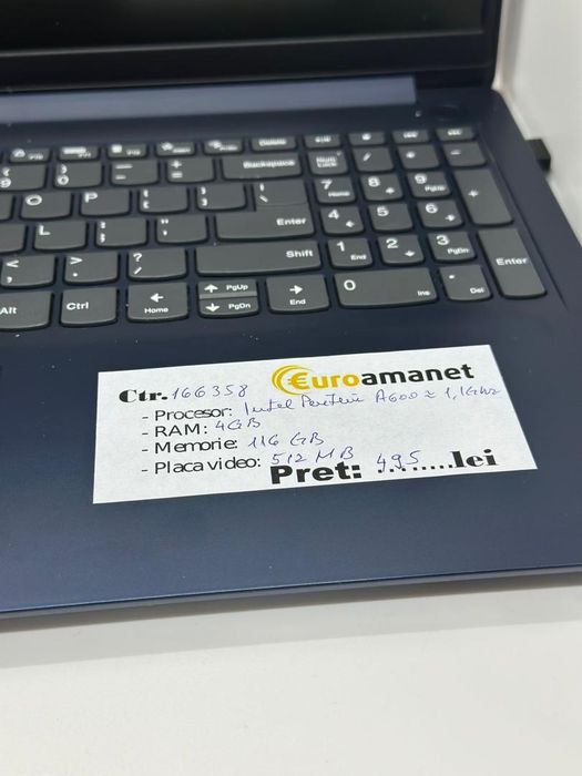 Laptop Lenovo IdeaPad 1 15IJL7, Intel Pentium Silver N6000, 4GB -A-