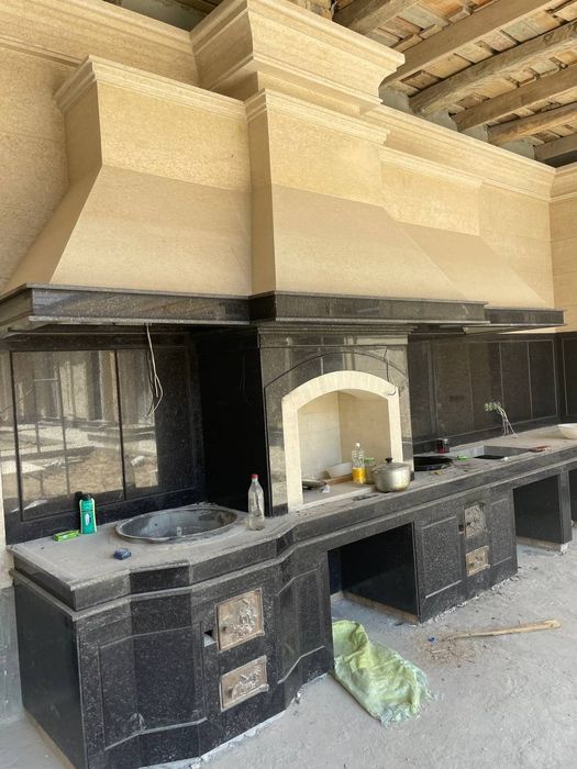 Тандир учок печка камен тандир туречски тандирлар курамиз