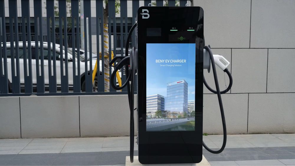 Зарядная станция зарядка DC Gbt 60 квт с двумя конеекторами Beny