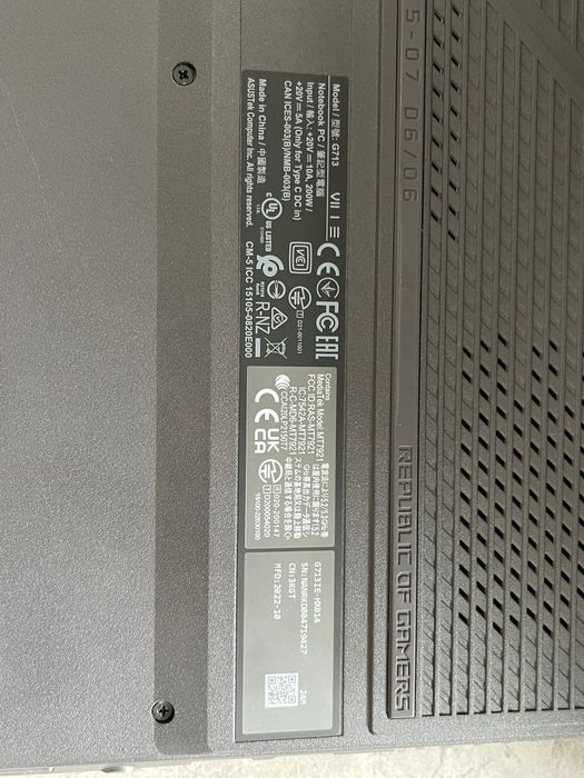 Laptop Asus Rog Strix G713 Amanet BKG
