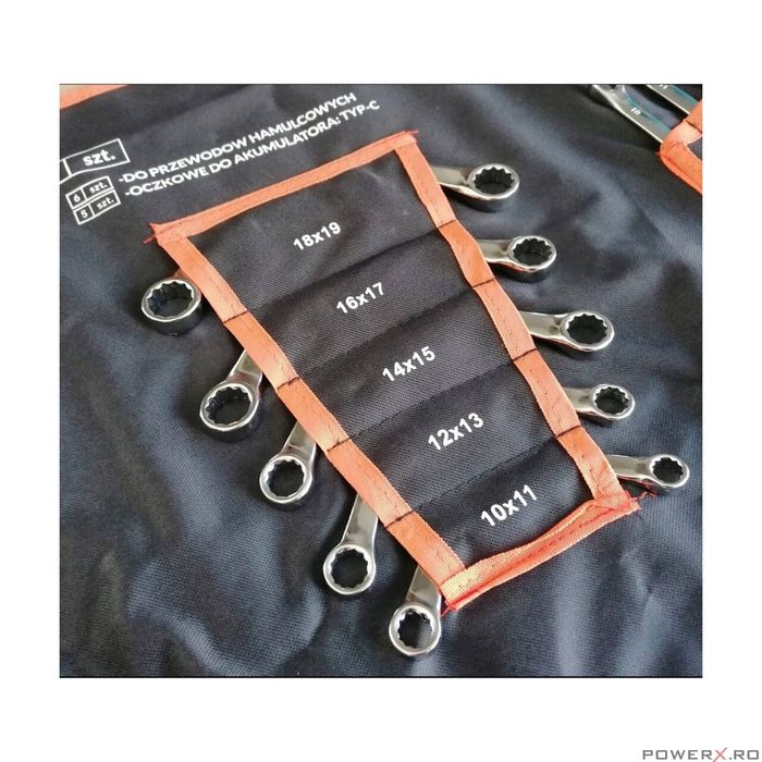 Trusa Pres Set 47 Chei Inelare Combinate Curbate Semideschise