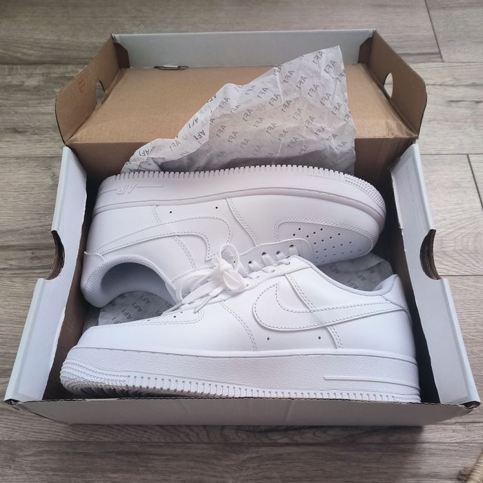 Nike Air Force 1 AF1 albi / triple white 40-43. Livrare cu verificare