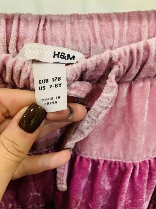 Бархатная юбка для девочки