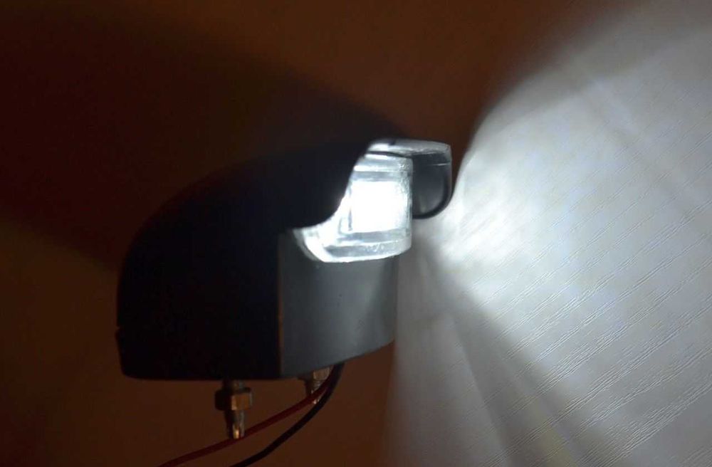 1 бр. ЛЕД LED габарити за осветление за номер , ЧЕРНО , 12-24V