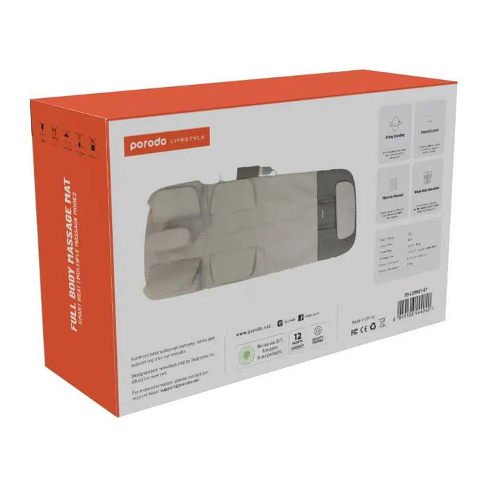 Матрас для массажа всего тела Porodo Smart