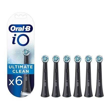 Комплект от 6 броя резервни глави Oral-B iO Ultimate Clean, черни