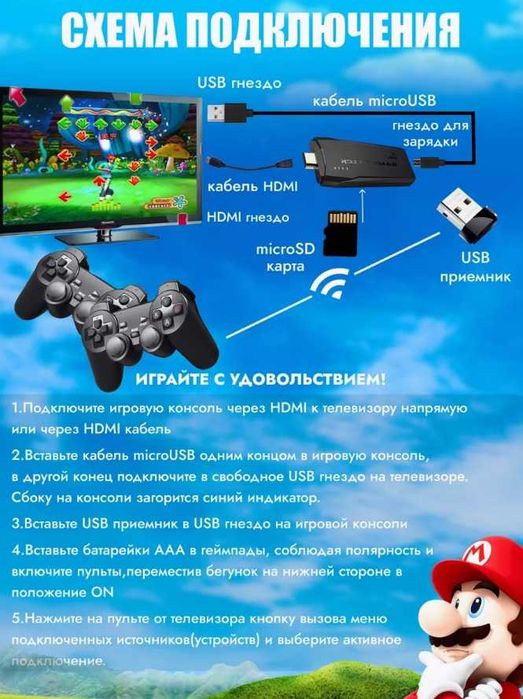 Игровая ретро приставка (Game Stick)