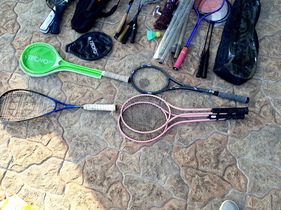 Rachete, palete badminton, tenis fileu, zmeu