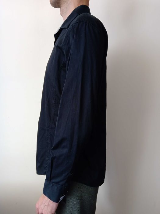 Черна мъжка риза Теодор, Slim fit