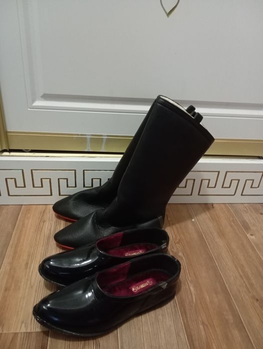 Галош и мәсі (ичиги/кожаная обувь)