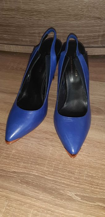 Обувки с висок ток от естествена кожа CEDRIC CHARLIER