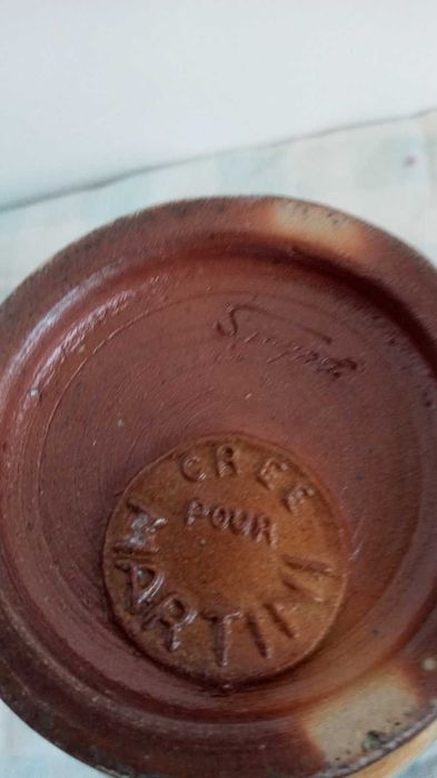 уникат - ръчно изработена винтидж керамична каничка