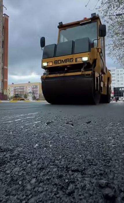 Асфальтирование Укладка асфальта Установка бордюров Озеленение и газон