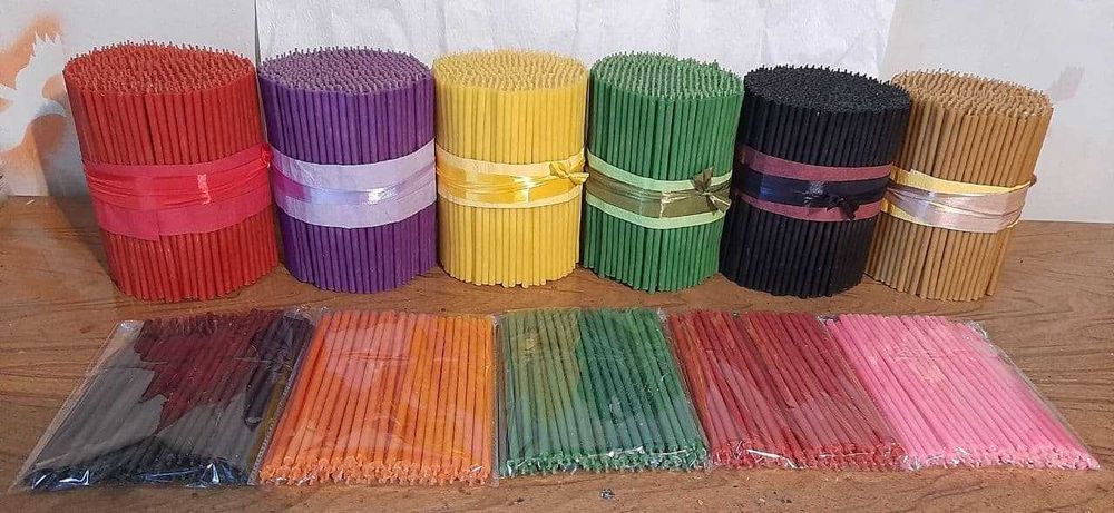 Свечи для дома цветные и восковые