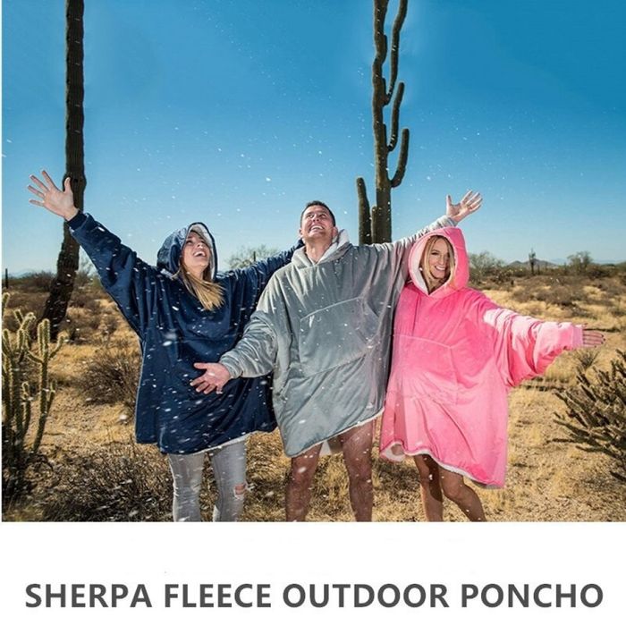 Универсален ежедневен халат / Одеяло с ръкави