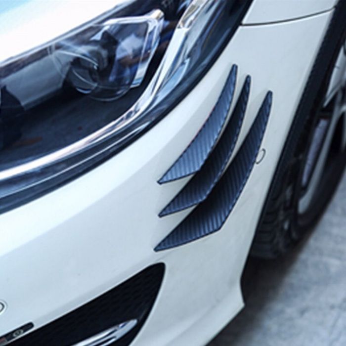 Жабра (плавники, элероны) на бампер 6 шт