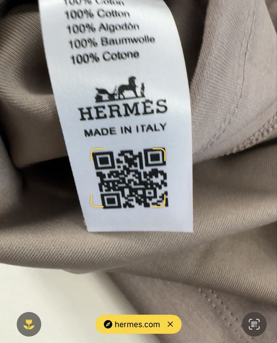 Hermes-Оригинална чисто нова мъжка тениска Л размер