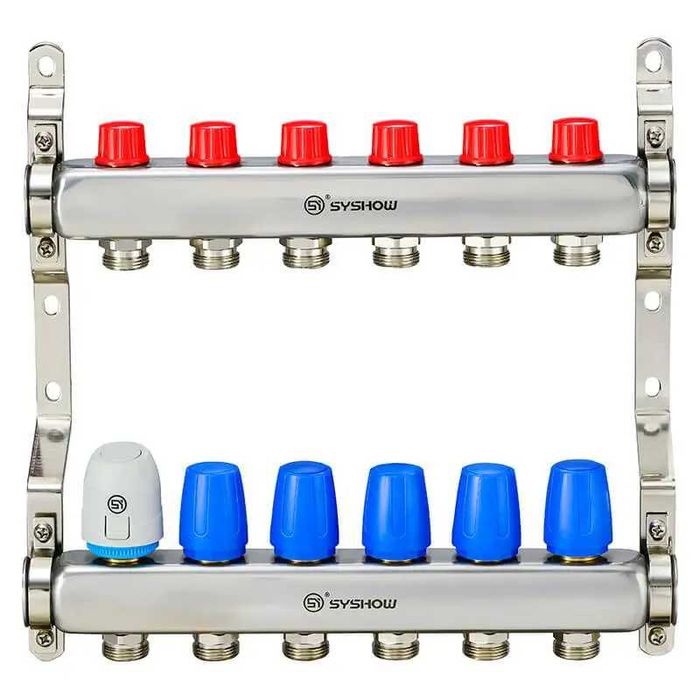 Коллекторы расходомерами для теплого пола tepliy pol kollektor