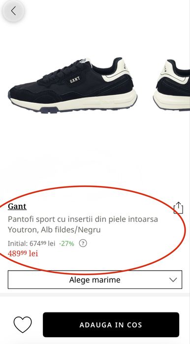 Adidasi Gant incaltaminte barbati