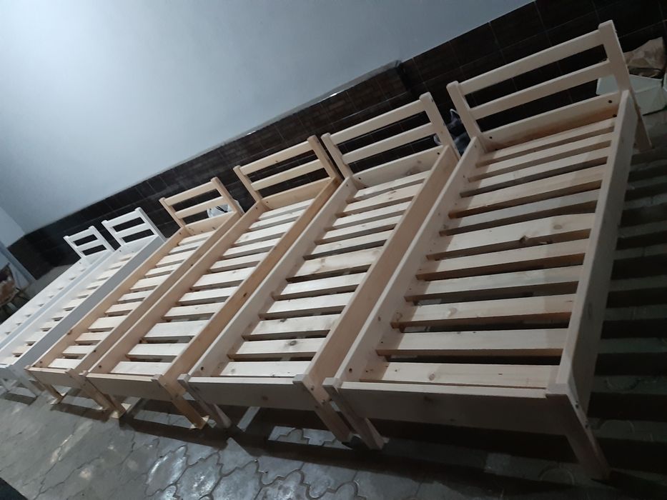 Односпалная кровать скандинавском стиле ручной работа