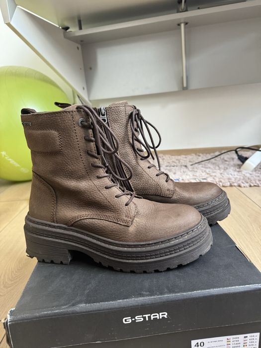 Боти G-STAR Raw, Естествена кожа