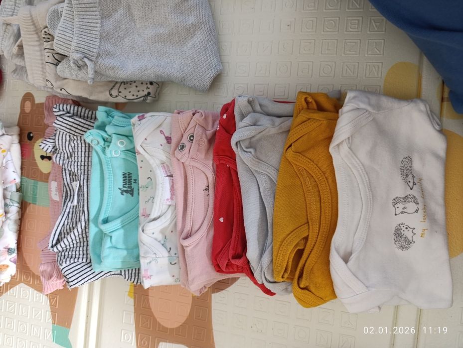 Lot haine bebeluși fetiță 3-6 luni măsura 68 iarna/primavara